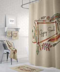 Gypsy Soul Shower Curtain for Bathroom