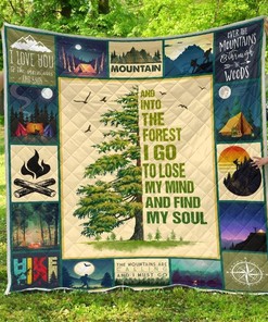 HIKING THE FOREST I GO Quilt Blanket Bedding Set
