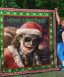 Ha Ha Ha Merry Christmas Joker Quilt Blanket Bedding Set