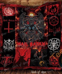 Hail Satan Quilt Blanket Bedding Set