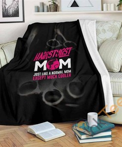 Hair Stylist Mom Sherpa Fleece Blanket Gifts for Family, for Couple