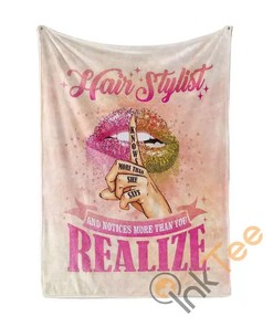 Hairstylist Knows More Than She Says Sherpa Fleece Blanket Gifts for Family, for Couple