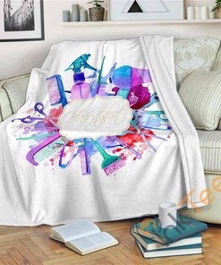 Hairstylist Sherpa Blanket Fleece Blanket Gift