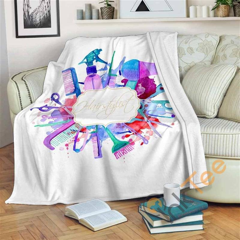 Hairstylist Sherpa Blanket Fleece Blanket Gift