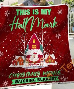 Hallmark Christmas Movie Santa Quilt Blanket Bedding Set