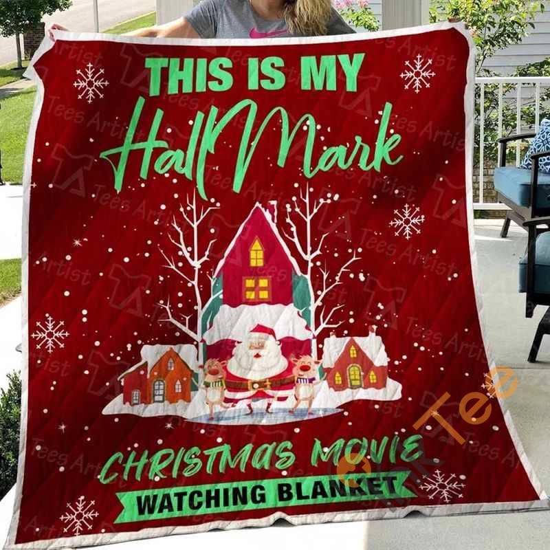 Hallmark Christmas Movie Santa Quilt Blanket Bedding Set
