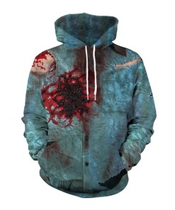 Halloween Blood Shoot Print 3D Hoodie Zipper Hoodie