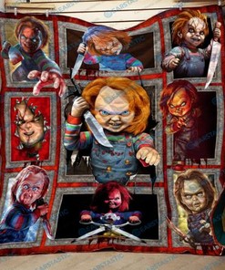 Halloween Child's Play Chucky Quilt Blanket Bedding Set
