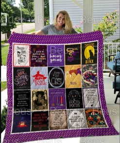 Halloween Hocus Pocus Loves Quilt Blanket Bedding Set