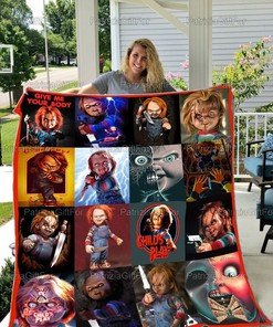 Halloween Horror Chucky Movie Quilt Blanket Bedding Set