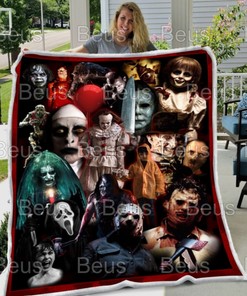 Halloween Horror Scary Fleece Blanket Horror Movie Gifts