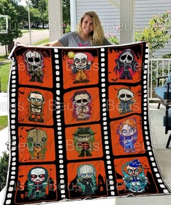 Halloween Horror Scary Movie Character Blanket Gift, Gifts For Him, Gifts For Her