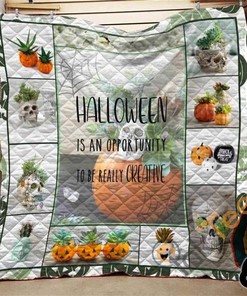Halloween Is An Opportunity Succulent Quilt Blanket Bedding Set