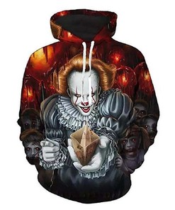 Halloween It 3D Hoodie Zipper Hoodie