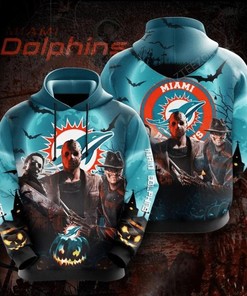 Halloween Miami Dolphins 3D Hoodie