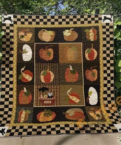 Halloween Quilt Blanket Bedding Set With Pilliwcases Option