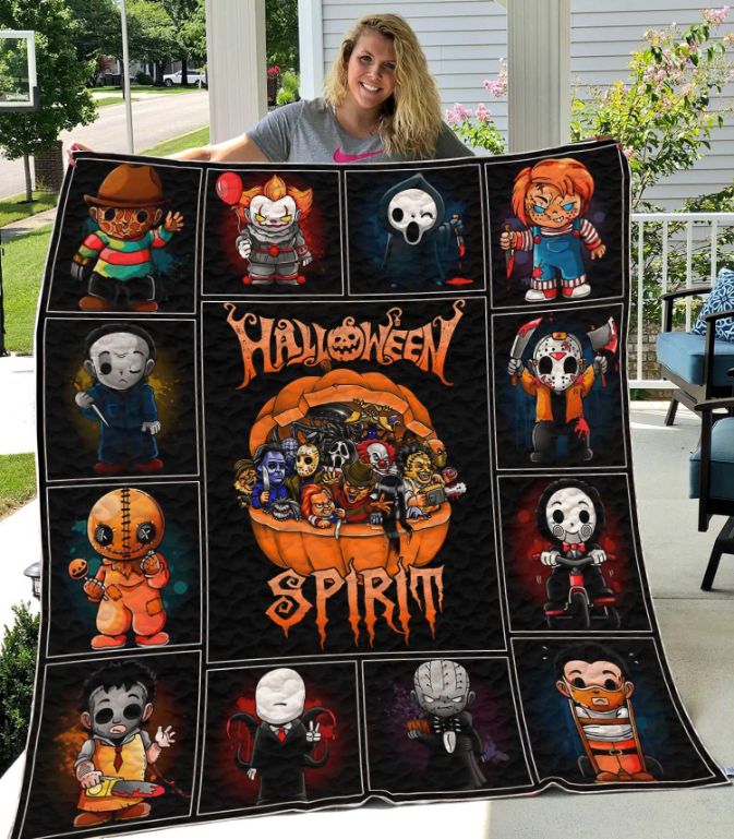 Halloween Spirit Great Customized Gifts For Birthday Halloween Perfect Gifts For Halloween Quilt Blanket