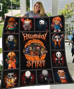 Halloween Spirit Great Customized Gifts For Birthday Halloween Perfect Gifts For Halloween Quilt Blanket Bedding Set