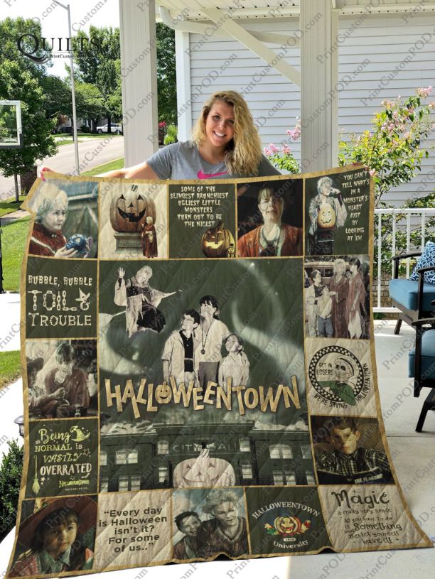 Halloweentown Vintage Quotes Collection Quilt Blanket Bedding Set