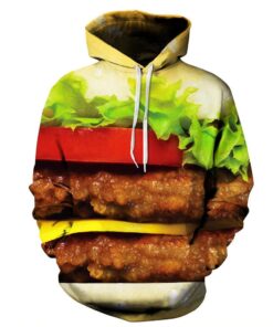 Hamburger Funnys Hoodie 3D