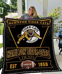 Hamilton Tiger-Cats Quilt Blanket Bedding Set for Home Décor