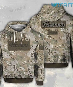 Hamms Beer 3D Hoodie Camouflage Pattern Hamms Gift For Beer Lovers