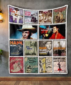 Hank Williams Album Vintage Quilt Blanket Bedding Set