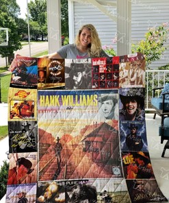 Hank Williams Jr Collection Country Music Quilt Blanket Bedding Set