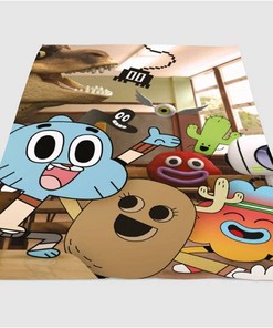 Happiness The Amazing World Of Gimball Sherpa Fleece Blanket Gifts for Family, for Couple