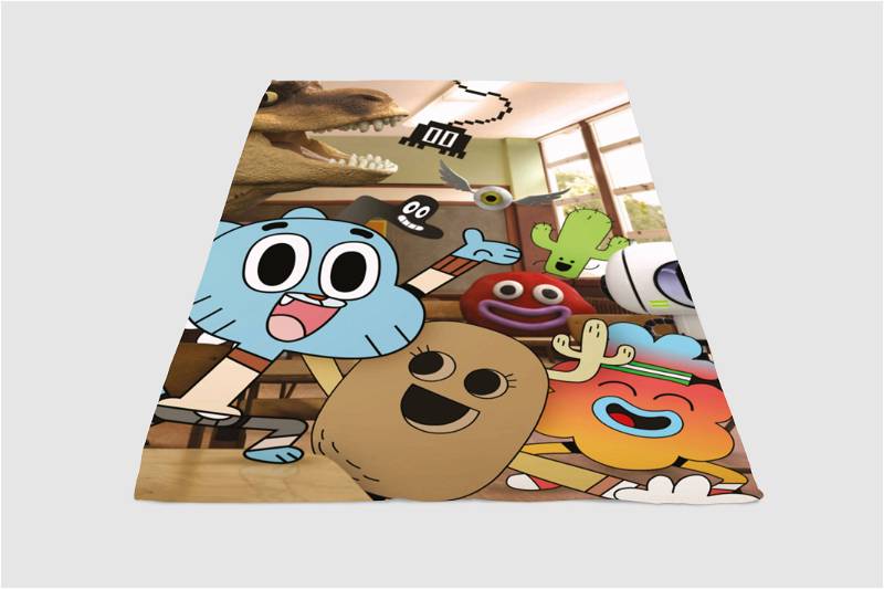 Happiness The Amazing World Of Gimball Sherpa Fleece Blanket Gifts for Family, for Couple