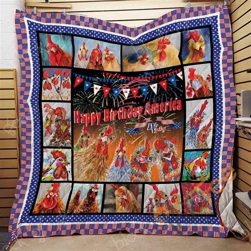 Happy Birthday America V1 Quilt Blanket Bedding Set