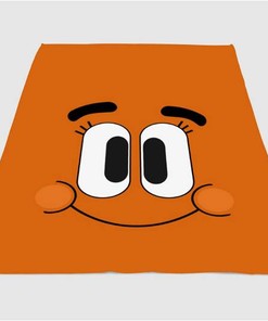 Happy Face The Amazing World Of Gumball Sherpa Fleece Blanket Gifts for Family, for Couple