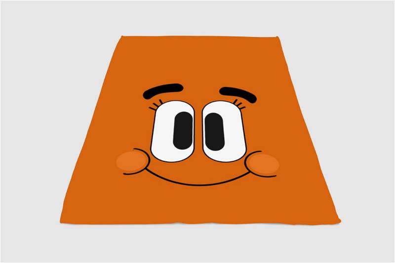 Happy Face The Amazing World Of Gumball Sherpa Fleece Blanket Gifts for Family, for Couple