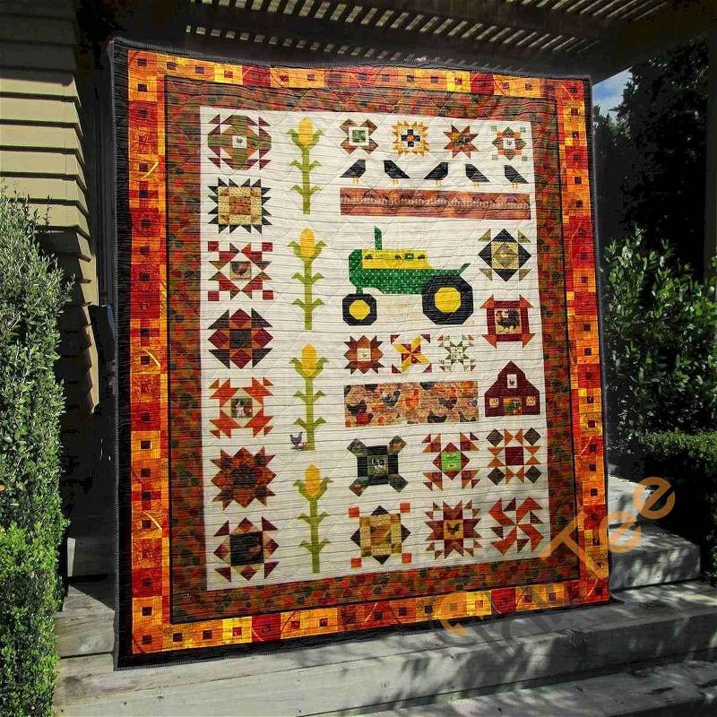 Happy Farm Quilt Blanket Bedding Set