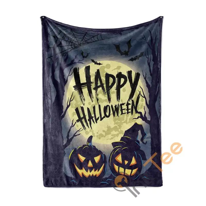 Happy Halloween Sherpa Fleece Blanket Gift