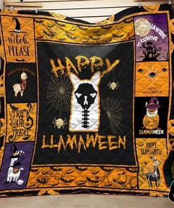 Happy Llamaween Quilt Blanket Bedding Set