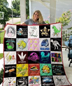 Happy Pills Jurassic Park Collection Love Quilt Blanket Bedding Set