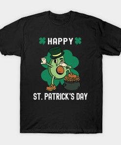 Happy St. Patricks Day Dabbing Avocado Shirt