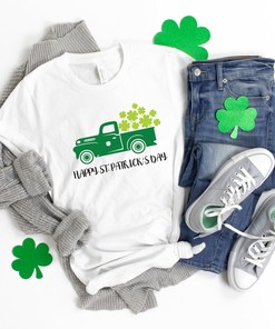 Happy St Patricks Day Shirt, Saint Patricks Day Shirt, Patricks Vintage Truck Shirt, Saint Patricks Day Family Matching Shirt