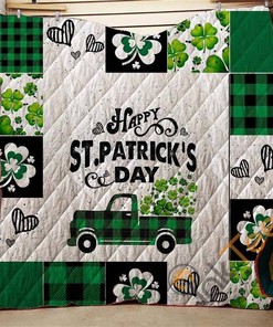 Happy St.Patrick's Day 1 Quilt Blanket Bedding Set