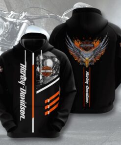 Harley Davidson Custom Sport All Over Print Hoodie 3D 2