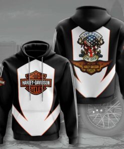 Harley Davidson Custom Sport All Over Print Hoodie 3D 4