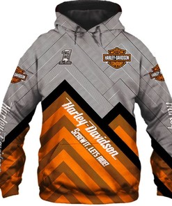 Harley Davidson Hoodie 3D Zip Hoodie Classic Graphic Custom Zip Hoodie for Fans
