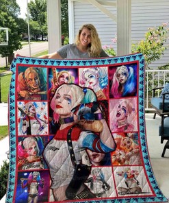 Harley Quinn Graphics Collection Quilt Blanket Bedding Set