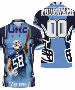 Harold Antonio Laudry 58 Tennessee Titans Afc South Champions Super Bowl 2021 Iii Personalized Polo Shirt