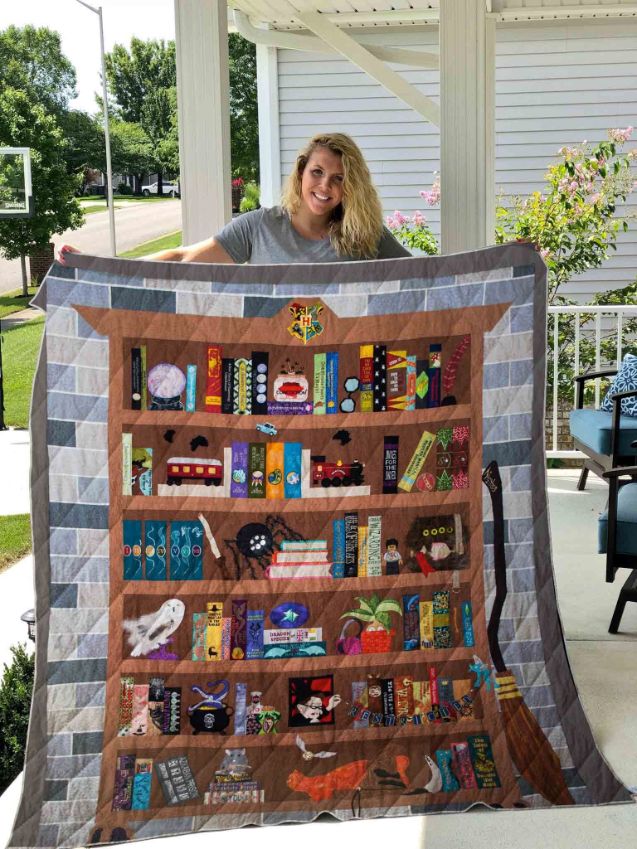 Harry Porter Books Combined Quilt Blanket Bedding Set