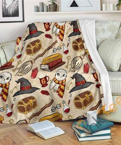 Harry Potter 2019 Sherpa Fleece Blanket Gifts for Family, for Couple