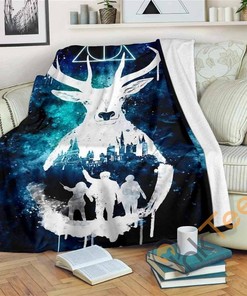 Harry Potter Art Sherpa Fleece Blanket Gifts for Family, for Couple