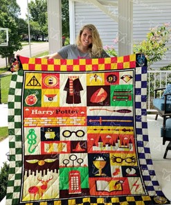 Harry Potter Collection Vector Art Quilt Blanket