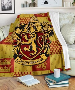 Harry Potter Gryffindor House Fleece Blanket Gift For Fan, Quilt Blanket Bedding Set Gift